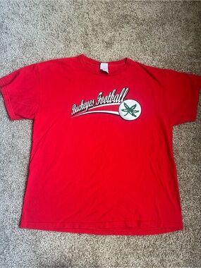 Vintage 90s/00s Ohio State Buckeyes Football ShortSleeve Shirt Mens Size Large